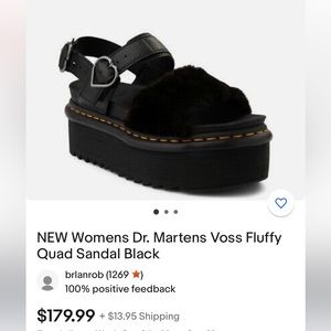 Dr marten Voss quad fur platform sandal